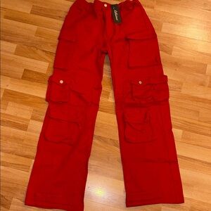 Red Cargo Pants